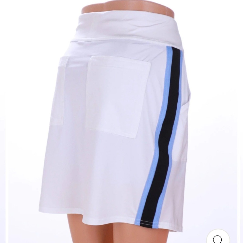 NWT Belyn Key Track Women's Golf Skort Chalk Periwinkle Onyx XS Skirt | K087